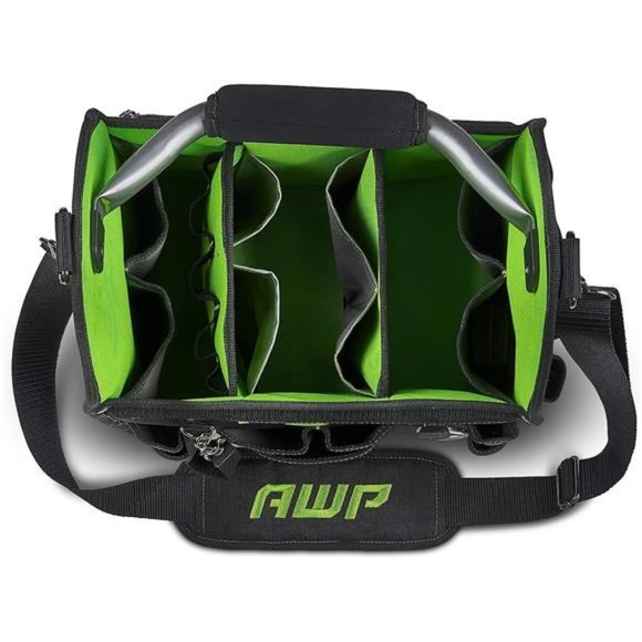 12 Inch Pro Tool Tote with Rotating Handle for Easy Tool Access, Water-Resistant - Picture 2 of 6